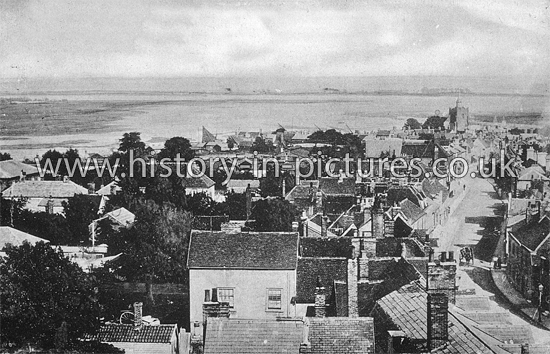 Maldon Riverside, with Northey and Osea Island in Distance, Maldon, Essex. c.1908